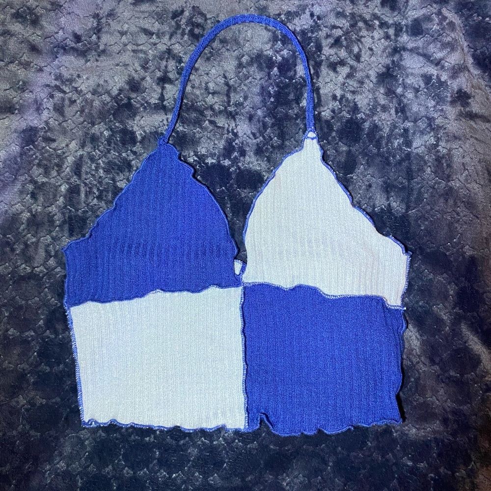Colorblock halter top